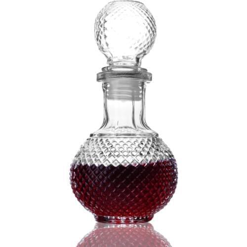 250ml Glass Crystal Wine Bottle Shot Wine Decanter Dispenser Container Whiskey Liquor Carafe Water Jug Alcohol Decanter