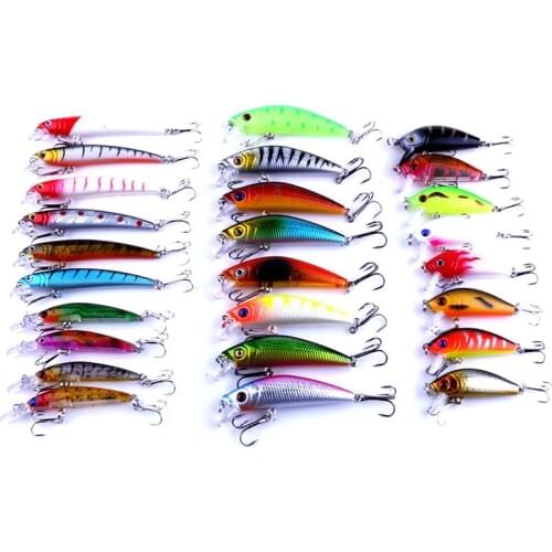 26pcs hard mixed minnow fishing lures set wobbler pike carp trout perch catfish fishing baits pesca fishing tackles