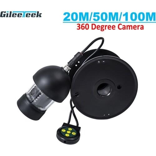 F18S Accessories of 18LEDs camera 20M/50M/100M 360Degree panning underwater fishing video camera cable with waterproof