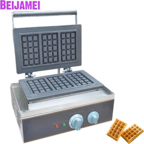 BEIJAMEI best selling electric industrial small waffle machines commercial square electric waffle making on sale