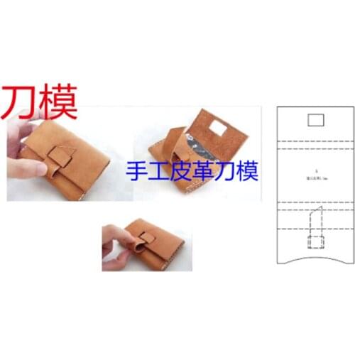 Desinger leather craft template wallet name card holder one piece knife cutting mould hand machine leather hole punches