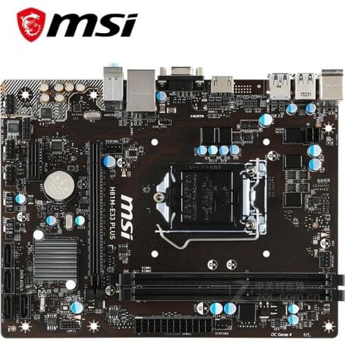 For MSI H81M-P33 PLUS Motherboard LGA 1150 DDR3 For Intel H81 H81M Desktop Mainboard SATA III USB3.0 PCI-E X16 2.0 Used