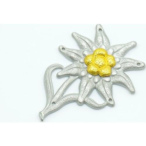 EMD M43 Cap Badge Edelweiss (Officer)1