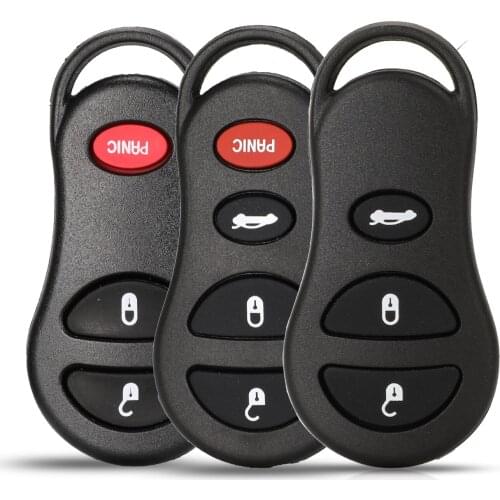 Jingyuqin 3/4 Buttons Remote Car Key Shell Cover Case For Dodge Chrysler Sebring Jeep Liberty Replacement