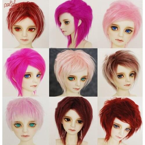 Cateleya Bjd Doll 1/3 1/4 1/6 1/8 1/12 Orange Red Hair Wig