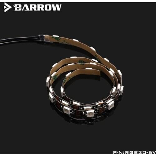 Barrow Aurora LED 5V 3PIN Header Strip Light Sticks use for CPU / GPU Block / Pump Sticky Length 50cm Support D-RGB SYNC