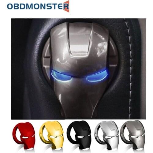 2021 New 6 Colors 1/2PCS Universal Car Engine Start Stop Push Button Switch Cover Decorative