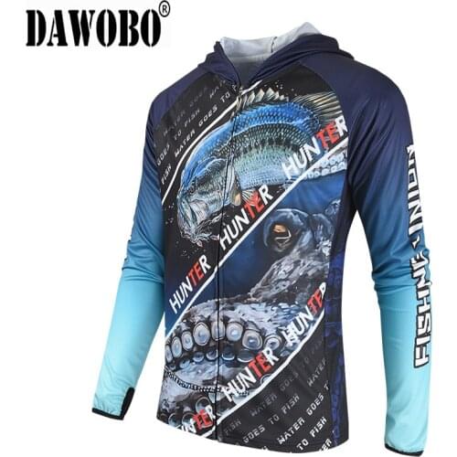 New arrival mens womens Hooded Long sleeves Fishing Clothes Anti UV50+ Breathable Quick drying Professional men Fishing Shirt