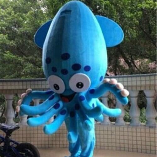 New Product Happy Carnival Mascot Halloween Black Octopus Cosplay Costume Adult Birthday Party Advertising Parade Set