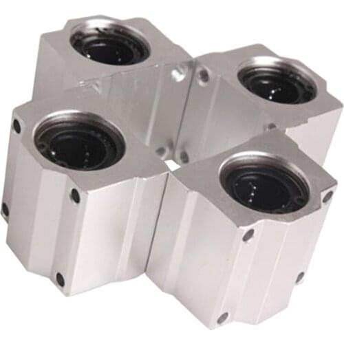Wholesales 4 Pcs SC20UU 20mm Aluminum Linear Motion Ball Bearing Slide Bushing for CNC