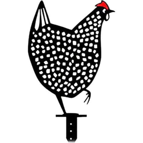 Easter Chicken Metal Hen for Easter Gardening Ornaments Yard Iron Art Outdoor Garden Backyard Lawn Stakes Garden Hen Large