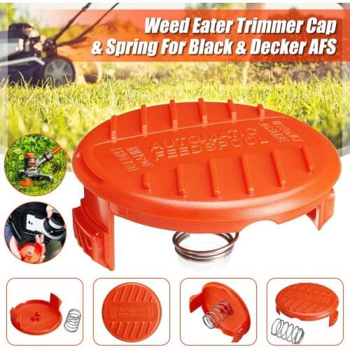 Trimmer replacement spool cover spring 385022-03 black Deckers gardening accessories