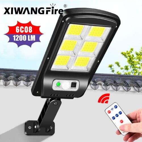 6 COB Solar Lights Outdoor Solar Lamp with 3 Light Mode Waterproof Motion Sensor Security Lighting for Garden Patio Path Yard