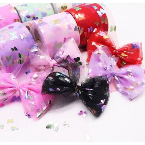 25yards/roll 6cm Butterfly Tulle Confetti Glitter Tulle Baking Cake Topper Tutu Bow Soft Tutu DIY Wedding Birthday Decoration