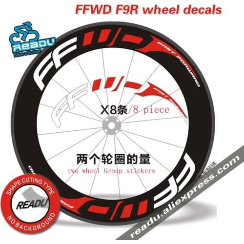 Hot Outdoor Bicycle Sticker FFWD F9R road Bicycle wheel Group stickers Suitable for 80/88 rims for two wheel decals bike sticker