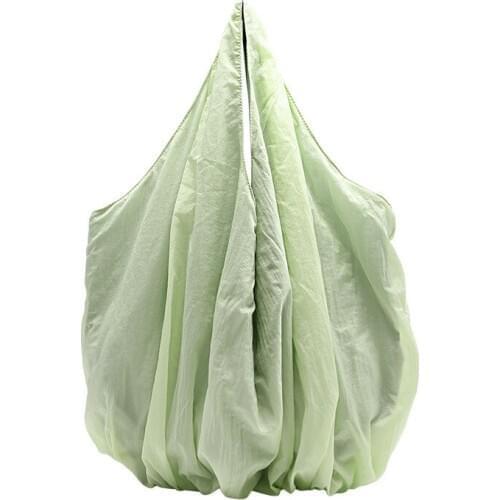 Women Fashion Lazy Underarm Bag Canvas Shoulder Bag Solid Color Female Big Tote Korean Style Single Shoulder Bags Large Capacity