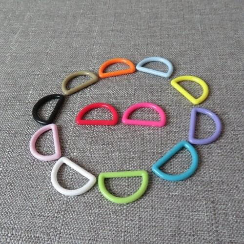 20pcs/lot 20mm 25mm webbing wholesale Plastic strap belt buckle D ring for bag knapsack pet supply garment sewing DIY accessory