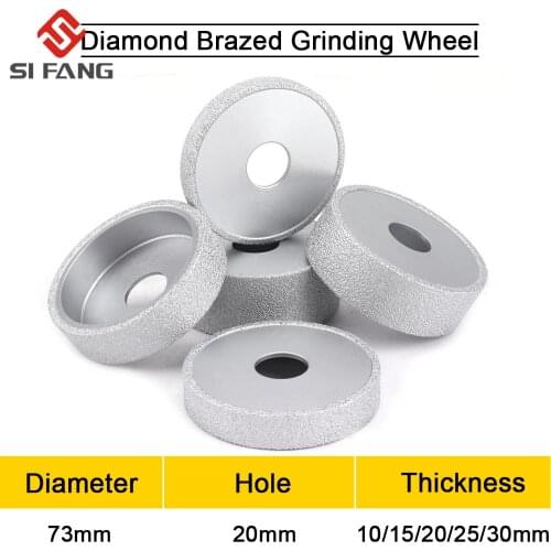75x20MM Vacuum Brazed Diamond Grinding Wheel Flat Type for marble granite and quartz , Profile wheel，Diamond Grinding Disc