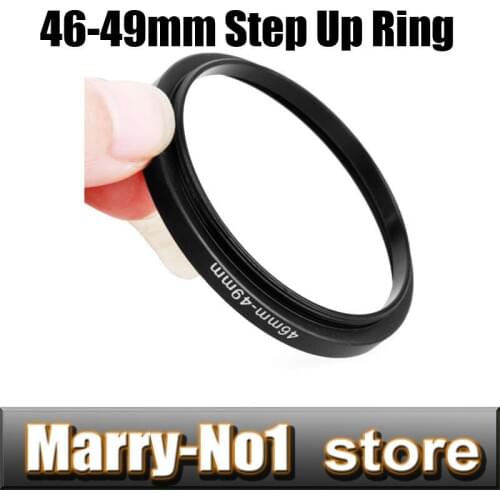 Free shipping 2pcs Black Step Up Filter Ring Lens Ring 46mm to 49mm 46mm -49mm 46-49mm