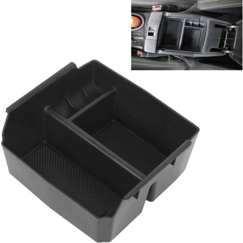 Black Car Interior Accessories Armrest Storage Box for Jeep Wrangler JK 2011-18