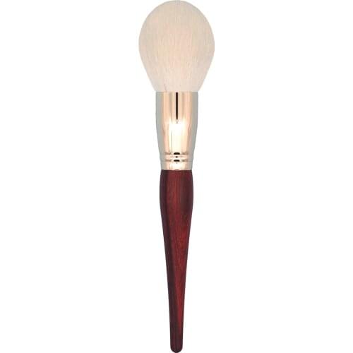 E01 Professional Handmade Makeup Brush Soft Saikoho Goat Hair Large Round Face Powder Brush Red Sandalwood Make Up Brushes
