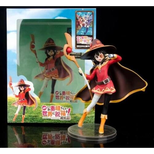 Japanese anime figure kono subarashii sekai ni shukufuku o Megumin action figure collectible model toys for boys