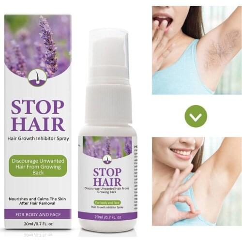 Hair Growth Inhibitor Facial Removal Cream Spray Beard Bikini Intimate Face Legs Body Armpit Painless Dropshipping