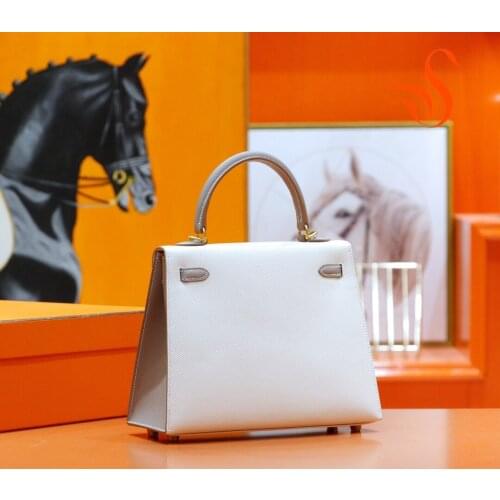 KL 25，Bi-Color，All colors can be customized,Handmade Designer Handbags Famous Women Luxury Genuine Leather Female Top Quality
