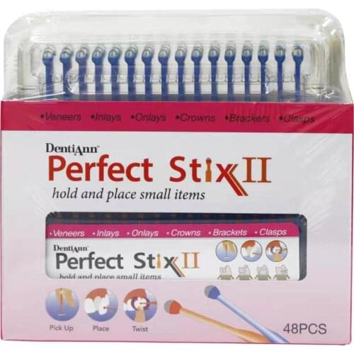 64pcs/Box Dental Sticky Sticks Rods Adhesive Tip Applicator with Strong Stick Force Dental Materials Tools Take Stick Bonding