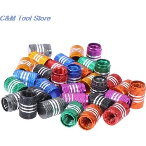 4PCs Car Truck Bike Tire Wheel Rims Stem Air Valve Caps Tyre Cover Aluminum Tire Tyre Wheel Valve Stems Cap Hot Sale