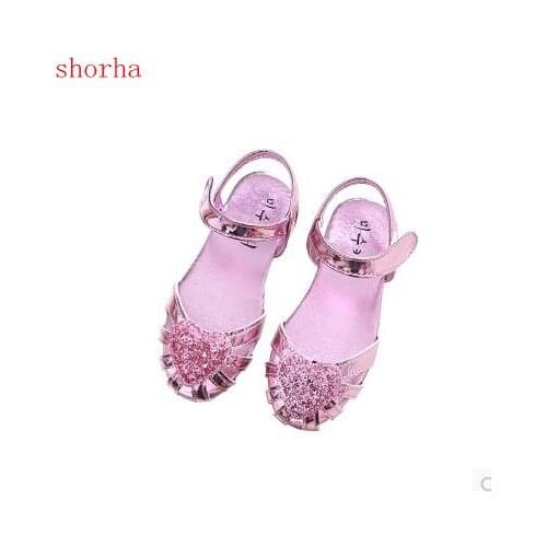 Fashion Girls Shoes Rhinestone Glitter Leather Shoes For Girls Spring Children Princess Shoes Pink Silver Golden size 25-36