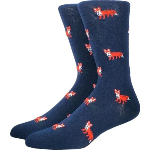 Mens Funny Fox Casual Socks