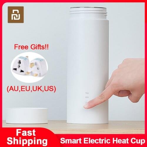 New Youpin Portable Electric Kettles 400ml Thermal Cup Heater Coffee Travel Boil Water Keep Warm Smart Safe Water Kettle Kitchen