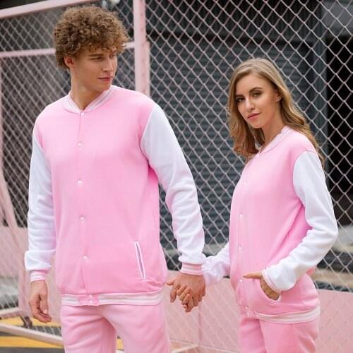 Solid Color spring autumn Jackets baseball clothing fashion uniform coat streetwear Hoodies harajuku Sweatshirt bomber Jacket