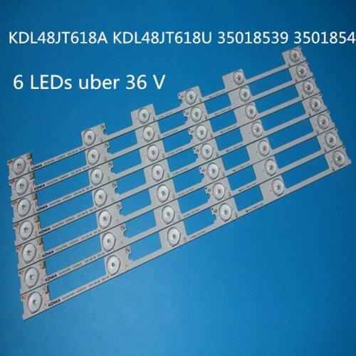 Original New 100pcs / LED Strip Bar Backlight for KONKA KDL48JT618A KDL48SS618U 35018539 35018540 6LED LIGHT (6v) 442mm