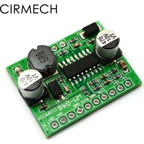 CIRMECH Digital Power Amplifier Boards AB / D Class 5-6.5W Mono Input 2.5-5.5V Boost Adjustable HT8692 chips