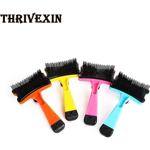 Pet Comb Hair Shedding Automatic Hair Removal Dog Cat Miscellaneous Hair Brush Grooming Tool Combs