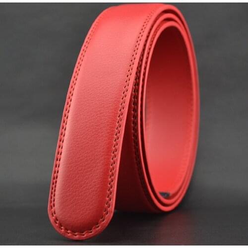 New Luxury No Buckle Belt Brand Belt Men High Quality Male Genuine Real Leather Strap ForJeans Mens Belt Cinturones Hombre ZD17