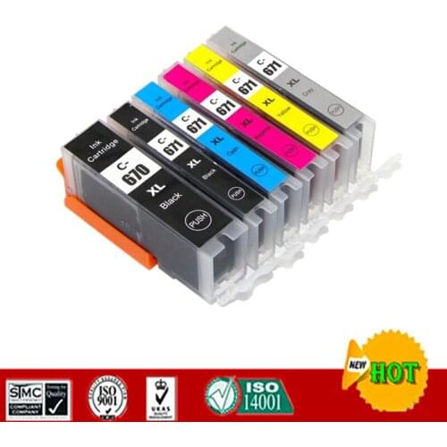 Compatible Ink cartridge for PGI670 CLI671 PGI 670 suit for Canon PIXMA MG5760 MG5765 MG5766 etc