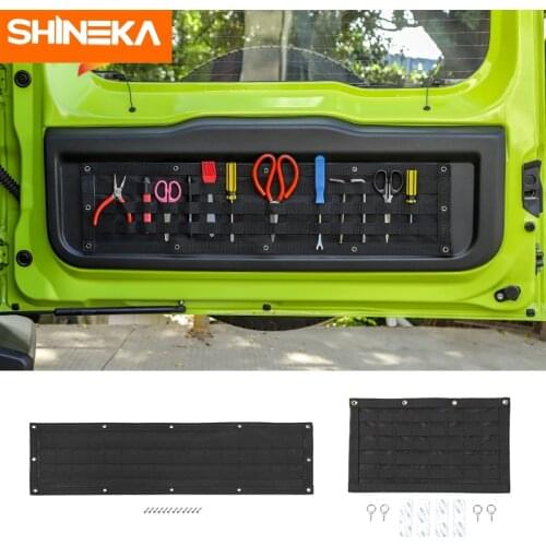 SHINEKA Stowing Tidying For Suzuki Jimny 2020 Multifunction Car Tailgate Storage Bag Tail Door Organizer For Suzuki Jimny 2019