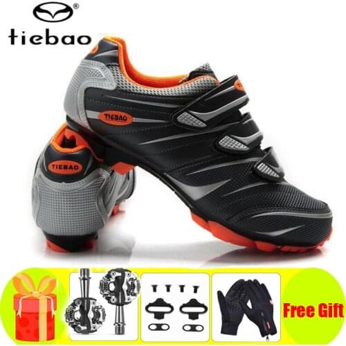 Tiebao Cycling Shoes Men Sapatilha Ciclismo Mtb Breathable SPD Pedals Women Mountain Bike Sneakers Outdoor Riding Racing Shoes
