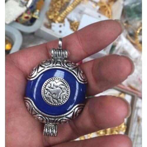 High Quality lapis lazuli stone pendant necklace 2 style can choose free shipping