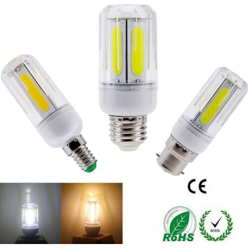 110V 220V E26 E27 B22 E14 Screw / Bayonet Base Lamps AC 85-265V LED COB Corn Light Bulbs Super Bright for Home Office 12W 16W