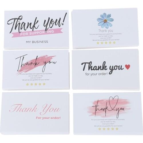 30 Pcs White Thank You Card Thank You For Your Order Card Praise Labels For Small Businesses Decor For Small Shop Gift Packet
