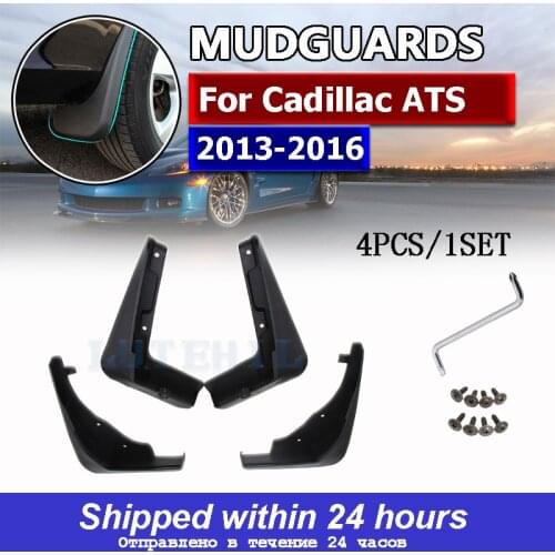 4pcs / Set car Front Rear Mud Flaps Splash Guard Fender Mudguards FOR Cadillac ATS 2013 2014 2015 2016 mud flap