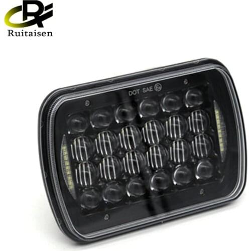 5X7 inch Rectangle 4D 5D LED Headlight DOT Replacement For H6054 Jeep YJ Cherokee XJ Comanche MJ