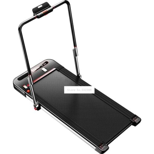 Household Foldable Treadmill Mute Running Machine Folding Walking Machine With Armrest Indoor Fitness Equipment 450W 180-240V