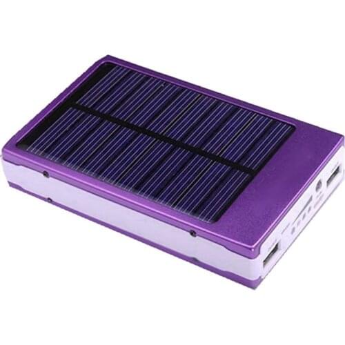 No Battery) 18650 Solar Power Bank Charger DIY Box Poverbank Case Pover Bank