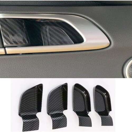 For Hyundai Sonata DN8 2020 2021 ABS Car styling Inner Door Handle Bowl Cover Trim Stickers Interior Moulding Accessories