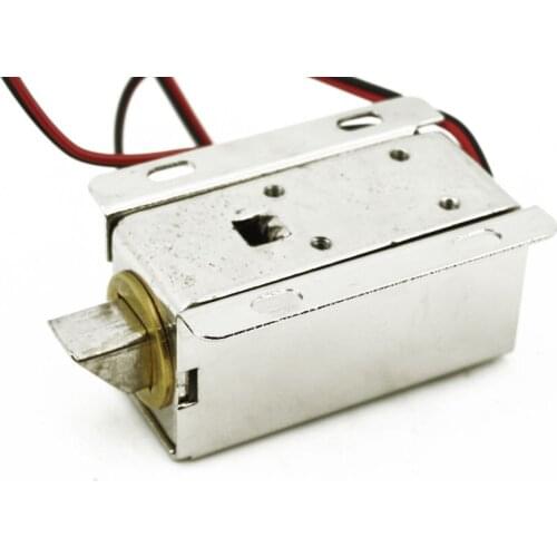 Door Drawer Tongue Down Electric Lock Assembly Solenoid Slim Design Lock DC 12V